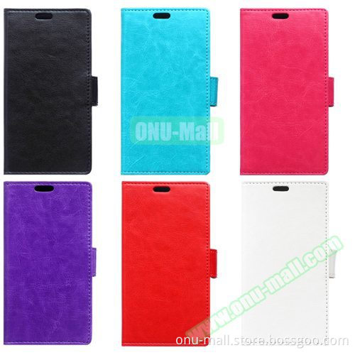 Cheap Price Crazy Horse Texture Leather Phone Case Cover for ASUS ZenFone C